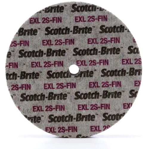 Meule unitaris&eacute;e EXL Scotch-Brite, 6" x 1/4", Arbre de 1/4", Grain de Fin, Carbure de silicium PB Rental Co. Ltd.