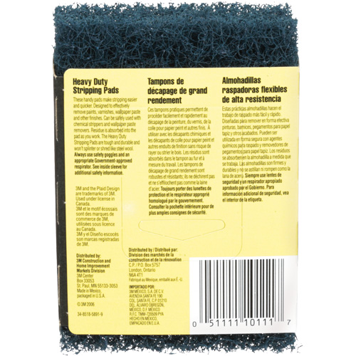 Heavy-Duty Stripping Pads, Aluminum Oxide, 3-1/2" x 5", Coarse Grit PB Rental Co. Ltd.