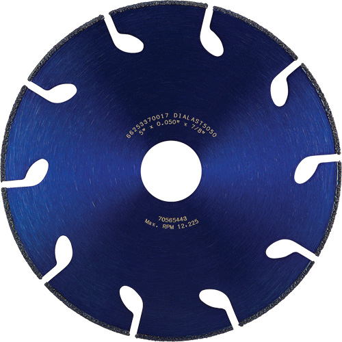 Meule &agrave; tronçonner Dialast RightCut, 5" x 0,05", Arbre de 7/8", Type 01/41, Losange, 12225 Tr/min PB Rental Co. Ltd.