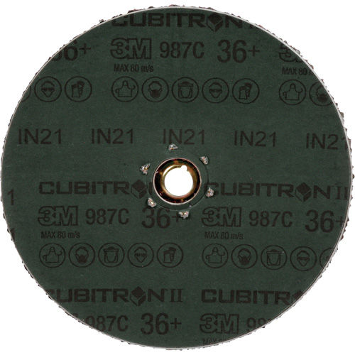 Disque en fibre 987C Cubitron II, C&eacute;ramique, 36+, 4-1/2" Dia PB Rental Co. Ltd.