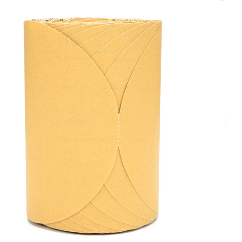 Rouleau de disques dor&eacute;s 216U Stikit, Oxyde d'aluminium, 6" la x 87' lo, Grain P180 PB Rental Co. Ltd.