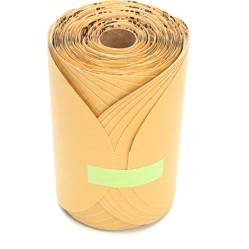 Rouleau de disques dor&eacute;s 216U Stikit, Oxyde d'aluminium, 6" la x 87' lo, Grain P220 PB Rental Co. Ltd.