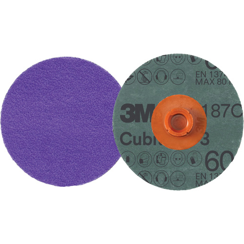 Disque en fibre Roloc Cubitron 3, 4" dia., Grain 60+, C&eacute;ramique PB Rental Co. Ltd.