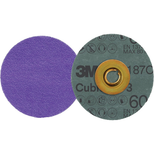 Cubitron 3 Roloc Fibre Disc, 3" Dia., 60+ Grit, Ceramic PB Rental Co. Ltd.