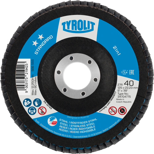 2-in-1 Flap Disc, 5" x Type 27A, 60 Grit PB Rental Co. Ltd.