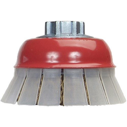 Brosse-boisseau en fil m&eacute;tallique serti avec grille de protection PB Rental Co. Ltd.