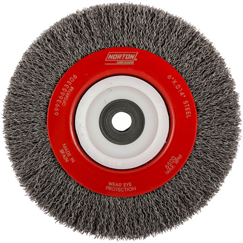 Roue d'&eacute;tabli sertie, 6" dia., Fils 0,014", Arbre 1/2"-2 PB Rental Co. Ltd.