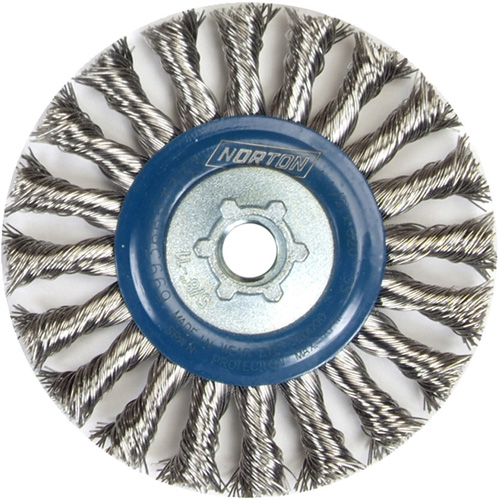 Roue compl&egrave;te de c&acirc;ble de torsion, Dia. 4", Fils 0,02", Arbre 5/8"-11, Acier inoxydable PB Rental Co. Ltd.
