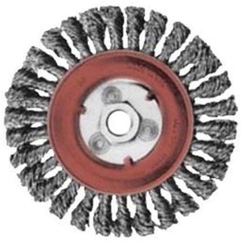 Full Cable Twist Wire Wheel, 5" Dia., 0.02" Fill, 5/8"-11 Arbor, Steel PB Rental Co. Ltd.