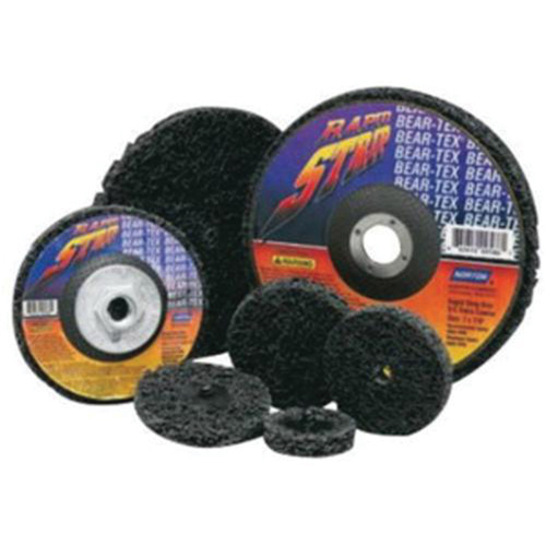 Bear-Tex&reg; Rapid Strip Non-Woven Quick-Change Disc, 2" Dia., Extra Coarse Grit, Silicon Carbide PB Rental Co. Ltd.