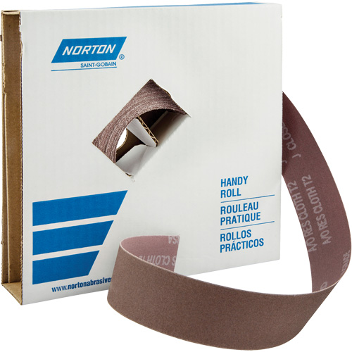 Rouleaux pour l'atelier Metalite K225, Oxyde d'aluminium, 1-1/2" la x 150' lo, Grain 40 PB Rental Co. Ltd.