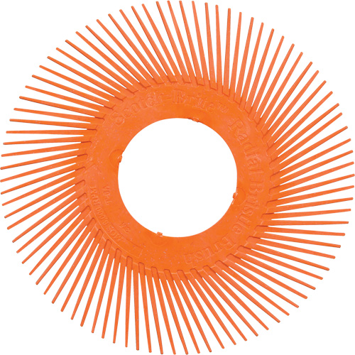 Scotch-Brite Type C Precision Radial Bristle Brush PN-RB without Adapter, Ceramic, 80+ Grit, 7-5/8" Dia. PB Rental Co. Ltd.