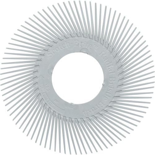 Brosse radiale en soies de pr&eacute;cision type A PN-RB sans adaptateur Scotch-Brite , C&eacute;ramique, Grain 120+, 6" dia. PB Rental Co. Ltd.