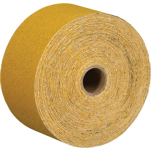 Feuille abrasive dor&eacute;e en rouleau Stikit 02785, Oxyde d'aluminium, 2-3/4" la x 135' lo, Grain 220 PB Rental Co. Ltd.