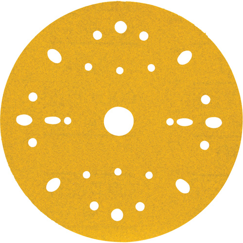 Disque abrasif dor&eacute; Hookit, dia 6", Grain 240, Oxyde d'aluminium, Poids C PB Rental Co. Ltd.