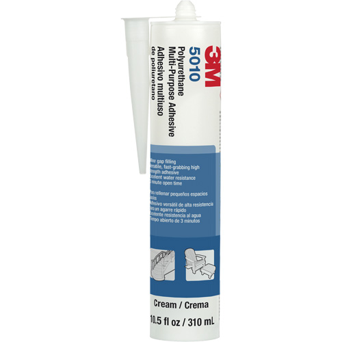 Adh&eacute;sif polyur&eacute;thane polyvalent 5010, 310 ml, Cartouche, Cr&egrave;me PB Rental Co. Ltd.