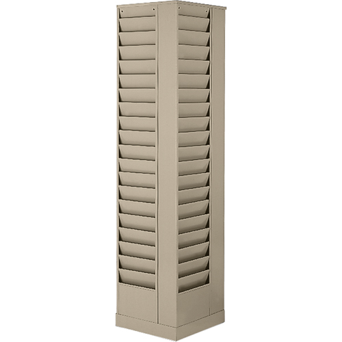 Literature Storage Racks, Rotating, 23 Slots, Steel, 14-1/8" W x 14-1/8" D x 66" H PB Rental Co. Ltd.