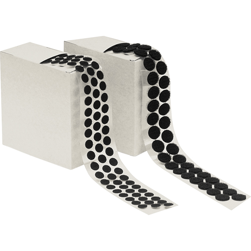 Attache en rondelle, Crochet, 1/2" dia., Adh&eacute;sif, Noir PB Rental Co. Ltd.