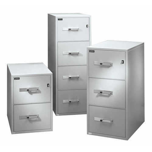 Fire Resistant Filing Cabinets, Steel, 4 Drawers, 19-3/4" W x 31" D x 54" H, Black PB Rental Co. Ltd.