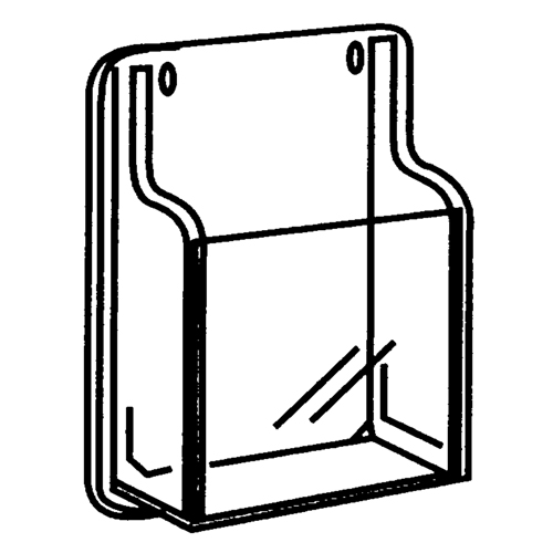 Pr&eacute;sentoirs, Mural, 9 fentes, Plastique, 30" la x 2" p x 36-7/8" h PB Rental Co. Ltd.