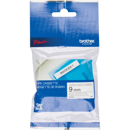 Label Tape, 9 mm x 26-1/4', Black on White PB Rental Co. Ltd.