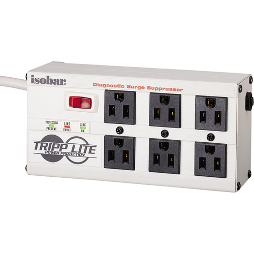 Isobar&reg; Premium Surge Suppressors, 6 Outlets, 2850 J, 1440 W, 6' Cord PB Rental Co. Ltd.