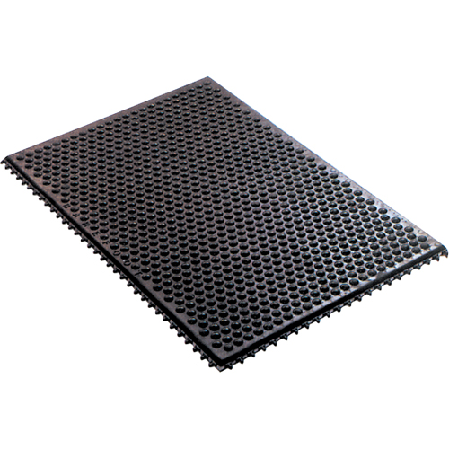 Syst&egrave;me de tapis anti-fatigue emboîtable en caoutchouc conducteur, Caoutchouc, 2' la c, 3' lo, 1/2" &eacute;paisseur, Noir PB Rental Co. Ltd.