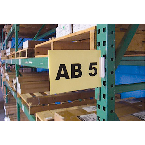 Slip 'N Stik Snap-On Warehouse Aisle Sign Kits, 11" x 8-1/2", Plastic PB Rental Co. Ltd.