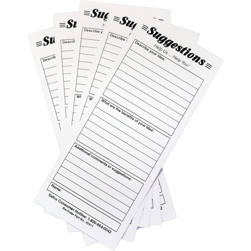 Suggestion Boxes - Suggestion Cards, 25/pkg PB Rental Co. Ltd.