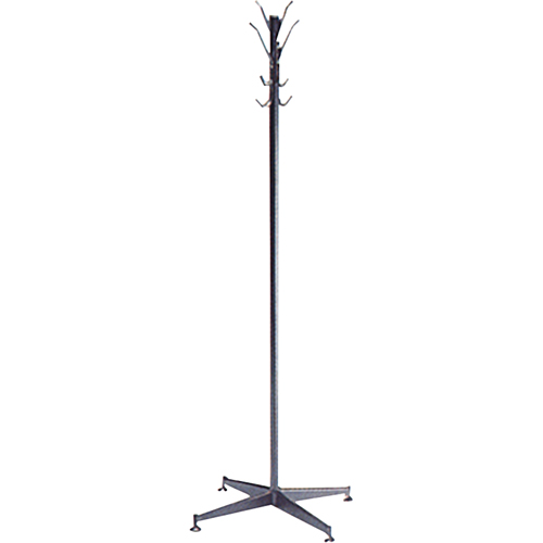 Coat Tree, 60" H, Steel, Black, 8 Hook(s) PB Rental Co. Ltd.