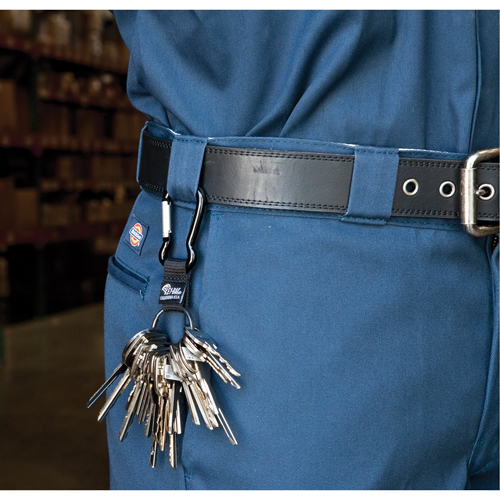 Split Ring Key Holder, Zinc Alloy Metal, 4-1/2" Cable, Carabiner Attachment PB Rental Co. Ltd.