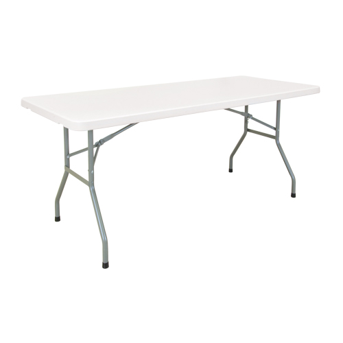 Folding Table, Rectangular, 60" L x 30" W, Polyethylene, White PB Rental Co. Ltd.