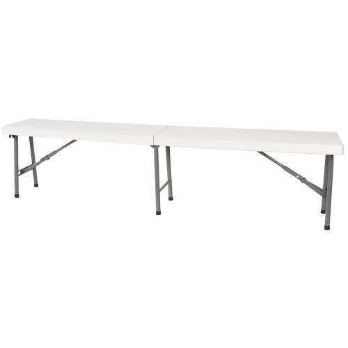 Banc pliant, Poly&eacute;thyl&egrave;ne, 72" lo x 12" la x 17" h PB Rental Co. Ltd.