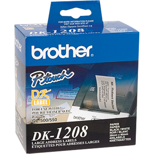DK Series Address Labels, 1-1/2" W x 3-1/2" L, White PB Rental Co. Ltd.