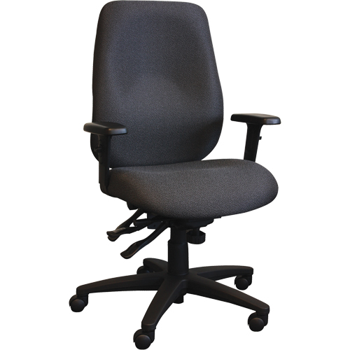 Chaises ergonomiques Cierra , Tissu, Noir, Capacit&eacute; 275 lb PB Rental Co. Ltd.