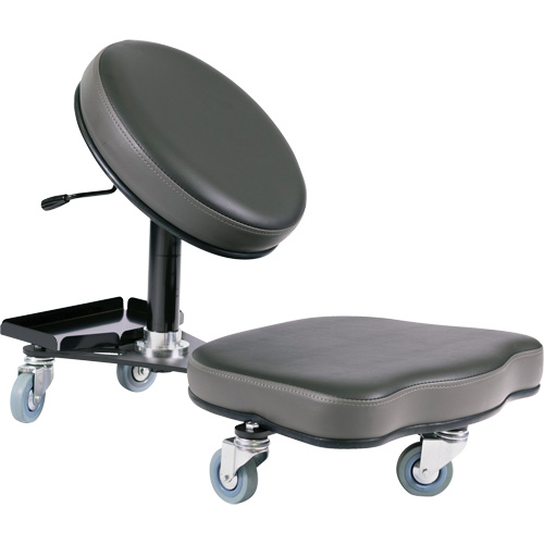 Chaise ergonomique Flex, Vinyle, Noir/gris PB Rental Co. Ltd.