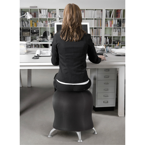 Zenergy Ball Chair, Vinyl, Black, 250 lbs. Capacity PB Rental Co. Ltd.