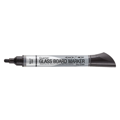 Marqueur effaçable &agrave; sec pour verre de premi&egrave;re qualit&eacute;, Noir, Pointe Ronde PB Rental Co. Ltd.