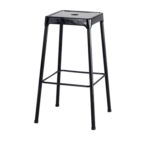 Tabouret en acier pour bistro Safco, Stationnaire, Fixe, 29", Acier Si&egrave;ge, Noir PB Rental Co. Ltd.