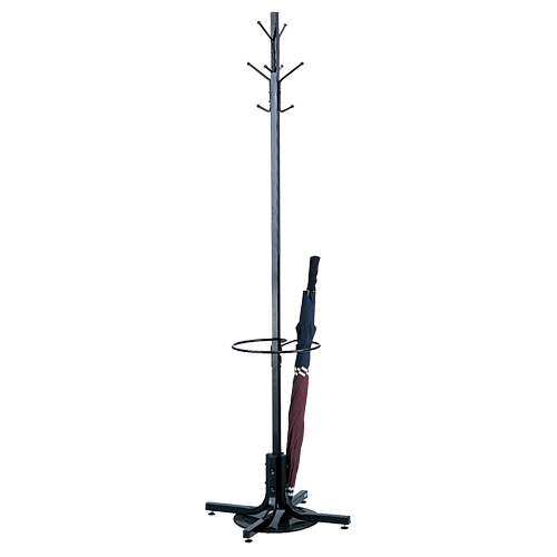 Porte-manteau avec support pour parapluie, 70" ha, Noir, 4 Crochet(s) PB Rental Co. Ltd.