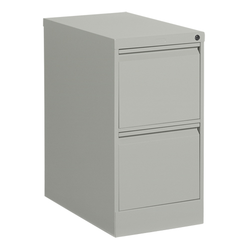 Classeur vertical, Acier, 2 tiroirs, 15-1/7" la x 25" p x 29" h, Gris PB Rental Co. Ltd.