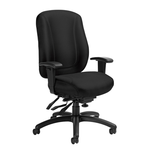 Overtime High Back Chair, Fabric, Black, 300 lbs. Capacity PB Rental Co. Ltd.