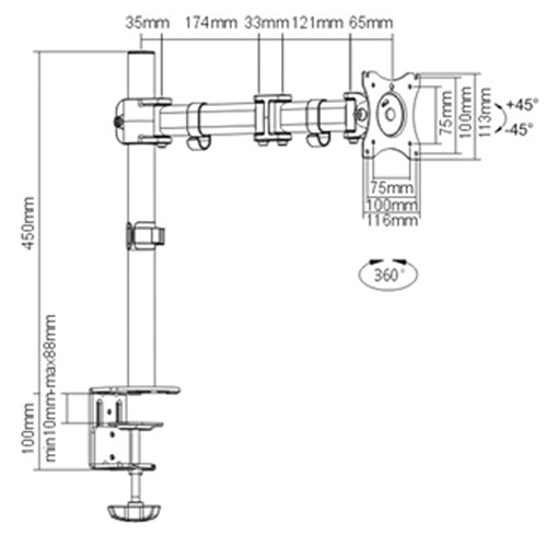 ActivErgo  Monitor Arm PB Rental Co. Ltd.