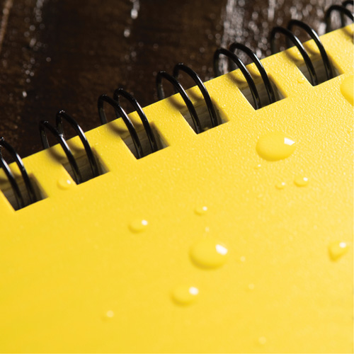 Carnet de notes de poche &agrave; spirale lat&eacute;rale, Couverture souple, Jaune, 64 Pages, 4-5/8" , 7"  PB Rental Co. Ltd.