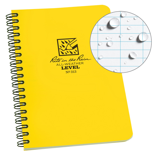 Carnet de notes de poche &agrave; spirale lat&eacute;rale, Couverture souple, Jaune, 64 Pages, 4-5/8" , 7"  PB Rental Co. Ltd.