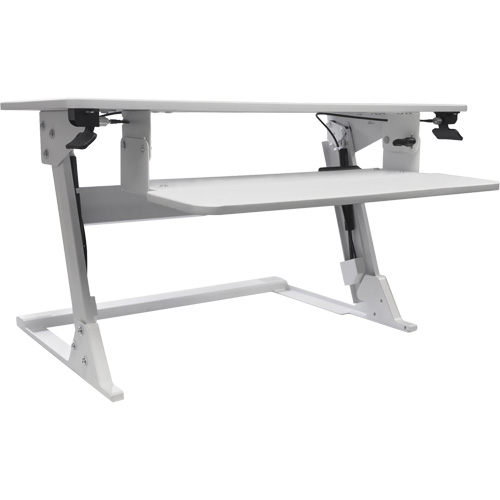 Goya Sit-Stand Workstation, Desktop Unit, 21" H x 35-2/5" W x 24" D, White PB Rental Co. Ltd.