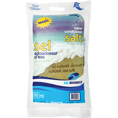 Sel adoucisseur d'eau Magic, 44,1 lb (20 kg), Sac PB Rental Co. Ltd.