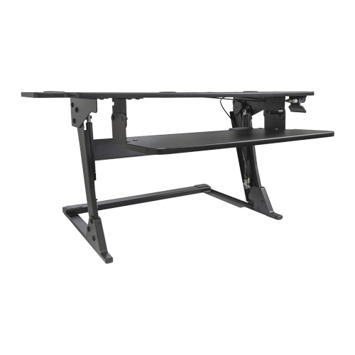 Poste de travail assis-debout Goya, Mod&egrave;le de bureau, 20" h x 42" la x 16" p, Noir PB Rental Co. Ltd.