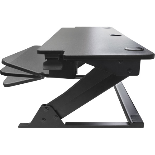 Poste de travail assis-debout Goya, Mod&egrave;le de bureau, 20" h x 42" la x 16" p, Noir PB Rental Co. Ltd.