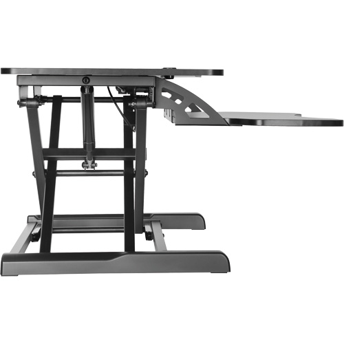 Poste de travail assis-debout Goya, Mod&egrave;le de bureau, 22" h x 31-1/2" la x 24" p, Noir PB Rental Co. Ltd.